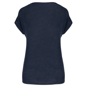 T-shirt col V en lin femme 15
