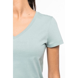 T-shirt écoresponsable col V femme 9