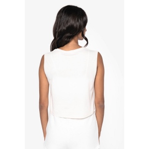 T-shirt écoresponsable  crop sans manche femme 8