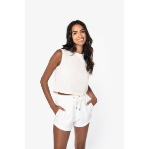 T-shirt écoresponsable  crop sans manche femme 9