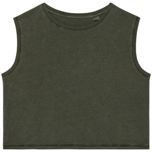 T-shirt écoresponsable  crop sans manche femme 4