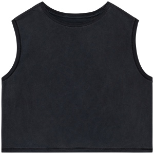 T-shirt écoresponsable  crop sans manche femme 2
