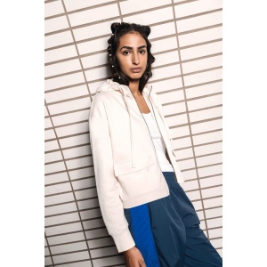 Sweat-shirt écoresponsable zippé à capuche French Terry femme 14