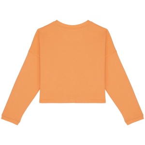 Sweat-shirt écoresponsable à col rond oversize crop femme 17