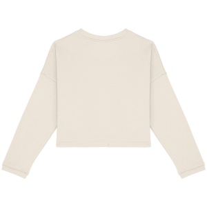 Sweat-shirt écoresponsable à col rond oversize crop femme 19