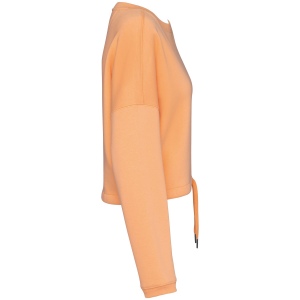 Sweat-shirt écoresponsable à col rond oversize crop femme 23