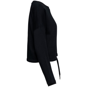 Sweat-shirt écoresponsable à col rond oversize crop femme 24
