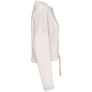 Sweat-shirt écoresponsable à col rond oversize crop femme 25