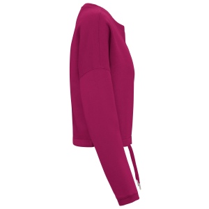 Sweat-shirt écoresponsable à col rond oversize crop femme 26