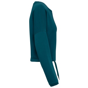 Sweat-shirt écoresponsable à col rond oversize crop femme 27