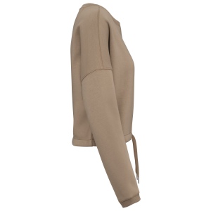 Sweat-shirt écoresponsable à col rond oversize crop femme 28
