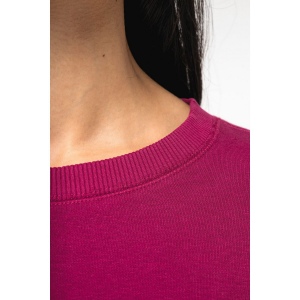Sweat-shirt écoresponsable à col rond oversize crop femme 14