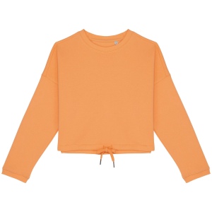 Sweat-shirt écoresponsable à col rond oversize crop femme 2