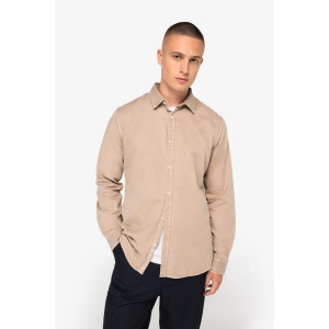 Chemise écoresponsable délavée homme