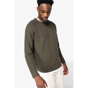 Pull écoresponsable à grosses mailles homme 7