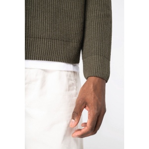Pull écoresponsable à grosses mailles homme 11