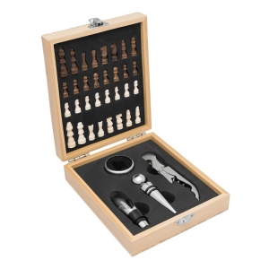 Set de vin BAMBOO CHESS 3