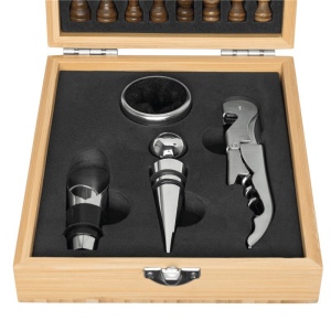 Set de vin BAMBOO CHESS 7