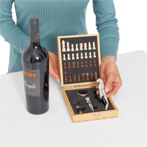 Set de vin BAMBOO CHESS 9