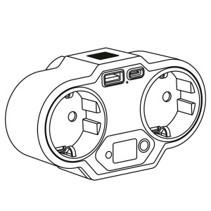 Adaptateur USB avec veilleuse ENDLESS POWER NIGHT 8