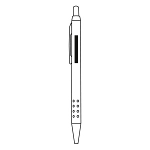 Stylo à bille en aluminium BUKAREST 24