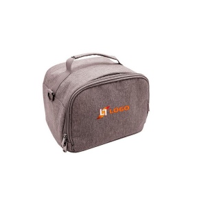 Sac à bento isotherme 'Nara', gris chiné RPET 4