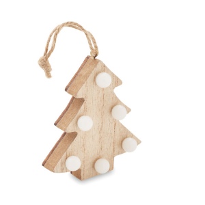 Sapin en bois avec lumières - LULIE