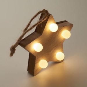 Étoile en bois avec lumières - LALIE 6