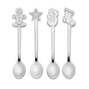 Set  4 cuillères à thé de Noël - CHIP SET