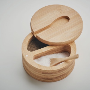 Boîte à sel et poivre bambou - S&amp;P 6