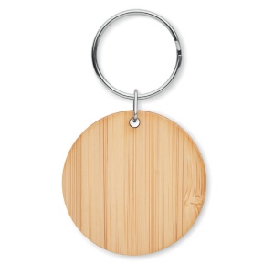 Porte-clés rond en bambou - ROUNDBOO 3