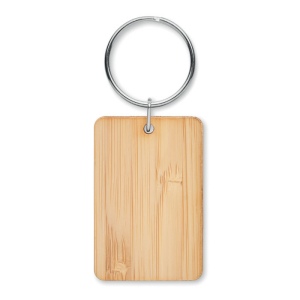 Porte-clés rectangulaire bambou - ANGLEBOO 3