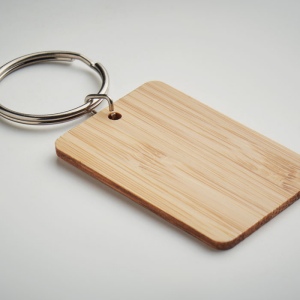 Porte-clés rectangulaire bambou - ANGLEBOO 4