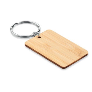 Porte-clés rectangulaire bambou - ANGLEBOO 2