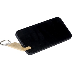 Porte-clés en bambou avec support de téléphone Orlando 4