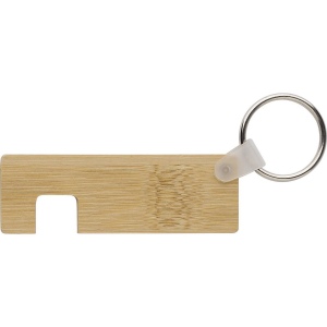 Porte-clés en bambou avec support de téléphone Orlando 2