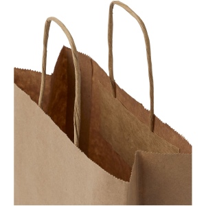 Sac en papier Kraft 80 g/m² avec poignées torsadées, 18 x 8 x 21 cm 8