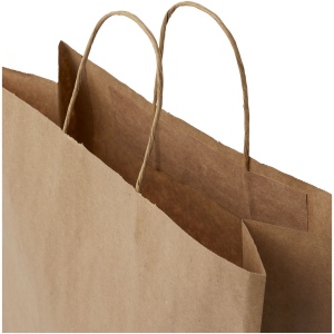 Sac en papier Kraft 80-90 g/m² avec poignées torsadées, 32 x 12 x 40 cm 8