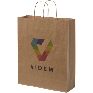Sac en papier Kraft 80-90 g/m² avec poignées torsadées, 32 x 12 x 40 cm 2