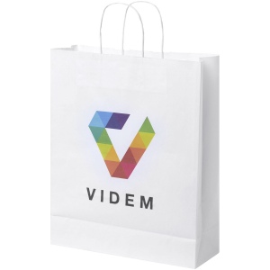 Sac en papier Kraft 80-90 g/m² avec poignées torsadées, 32 x 12 x 40 cm 3