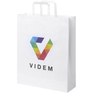 Sac en papier Kraft 80-90 g/m² avec poignées plates, 32 x 12 x 40 cm 3