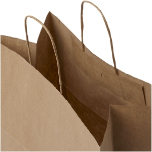 Sac en papier Kraft 80-90 g/m² avec poignées torsadées, 34 x 20 x 35 cm 8