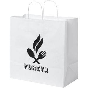 Sac en papier Kraft 80-90 g/m² avec poignées torsadées, 34 x 20 x 35 cm 3