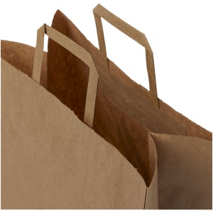 Sac en papier Kraft 80-90 g/m² avec poignées plates, 34 x 20 x 35 cm 8