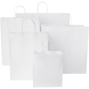 Sac en papier Kraft 90-100 g/m² avec poignées torsadées, 49,5 x 14 x 44 cm 11