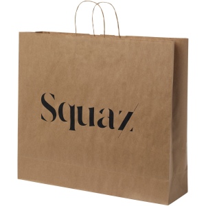 Sac en papier Kraft 90-100 g/m² avec poignées torsadées, 49,5 x 14 x 44 cm 2