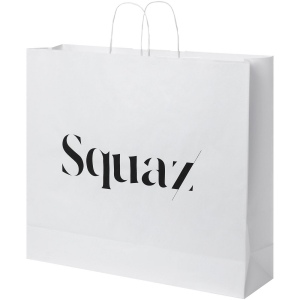 Sac en papier Kraft 90-100 g/m² avec poignées torsadées, 49,5 x 14 x 44 cm 3