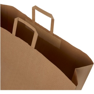 Sac en papier Kraft 90-100 g/m² avec poignées plates, 49,5 x 14 x 44 cm 8