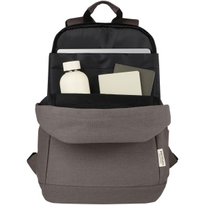 Sac à dos anti-vol pour ordinateur portable Joey de 18 L en toile recyclée GRS 15,6 pouces 18