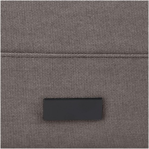 Sac à dos pour ordinateur portable Joey de 15 L en toile recyclée GRS 15 pouces avec dessus enroulable 26